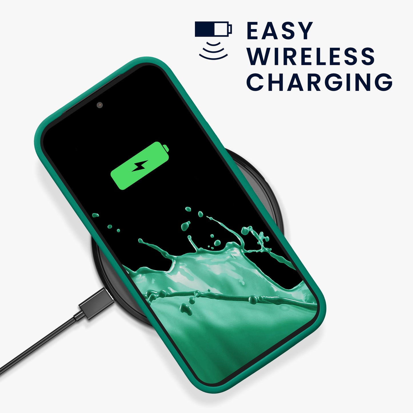 kwmobile Case for Google Pixel 9a Cover, for Pixel 9a Case - Silicone Cover - Wireless Charging