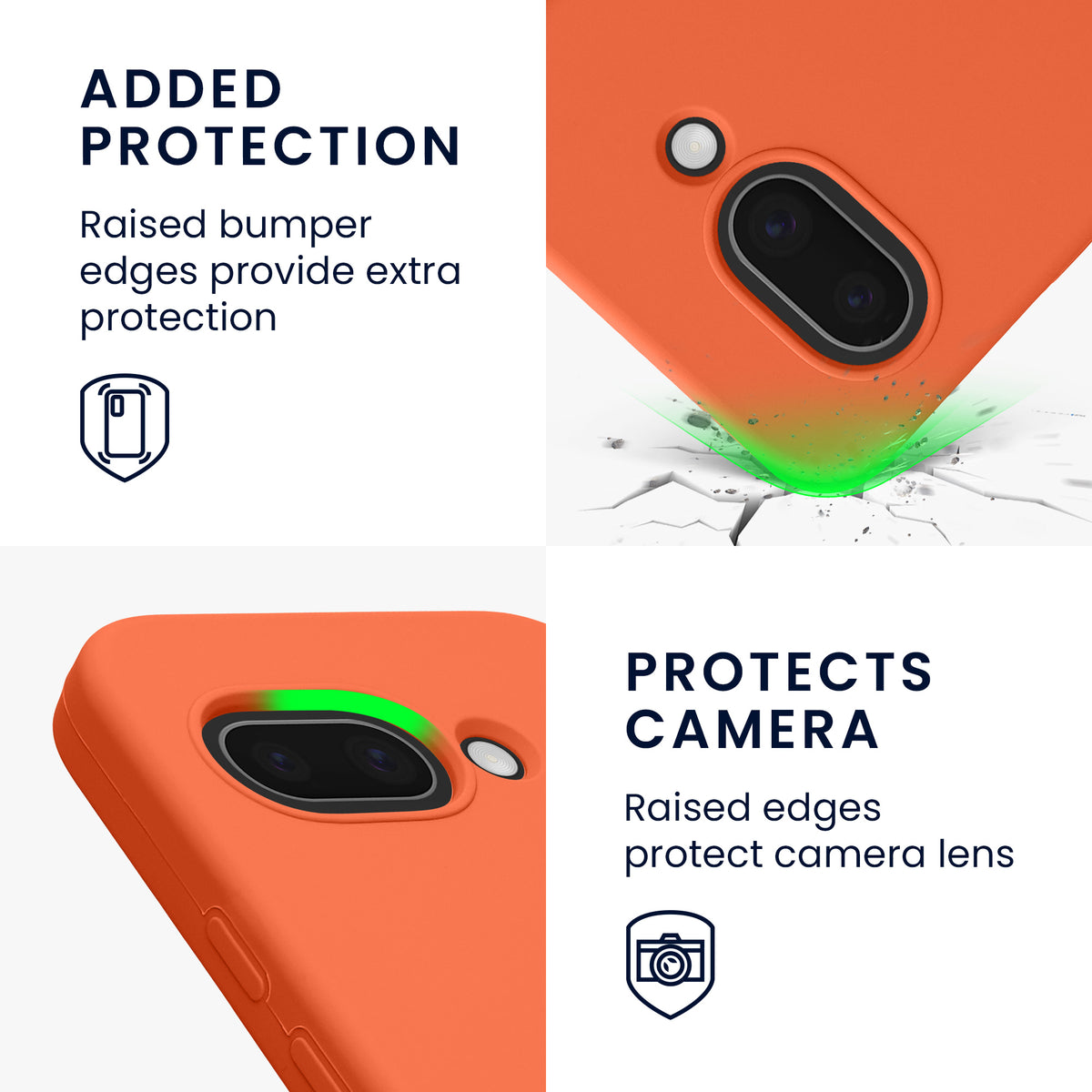 kwmobile Case for Google Pixel 9a Cover, for Pixel 9a Case - Silicone Cover - Wireless Charging
