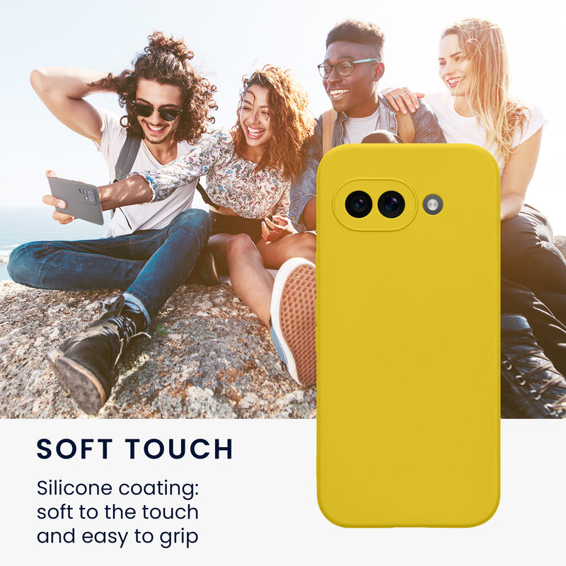 kwmobile Phone Case for Google Pixel 9a - Soft Phone Silicone Case Protective Cover