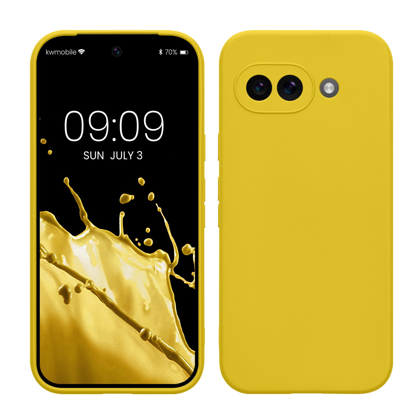 kwmobile Phone Case for Google Pixel 9a - Soft Phone Silicone Case Protective Cover