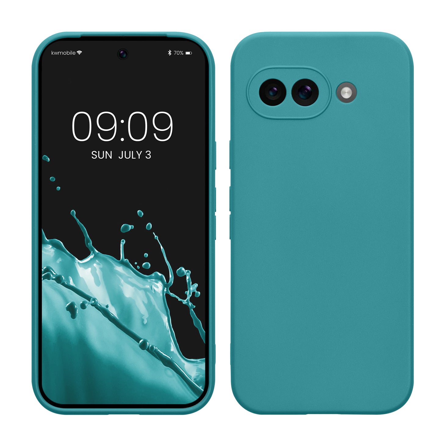 kwmobile Phone Case for Google Pixel 9a - Soft Phone Silicone Case Protective Cover
