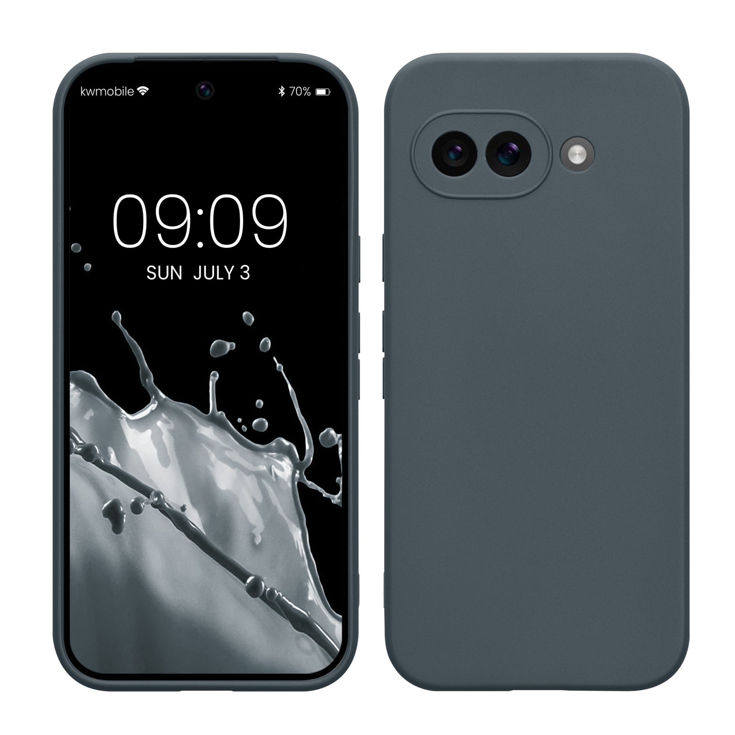 kwmobile Phone Case for Google Pixel 9a - Soft Phone Silicone Case Protective Cover