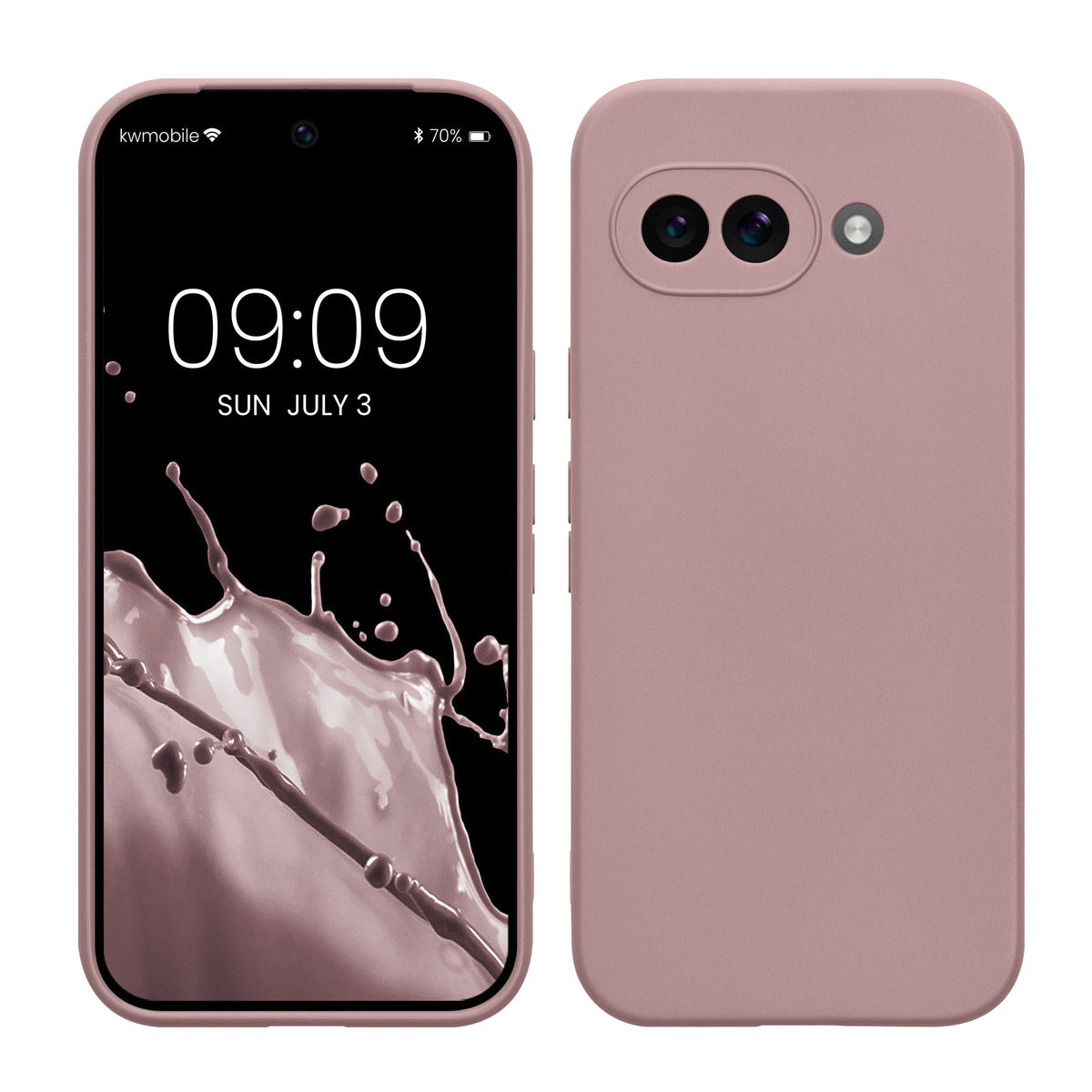 kwmobile Phone Case for Google Pixel 9a - Soft Phone Silicone Case Protective Cover