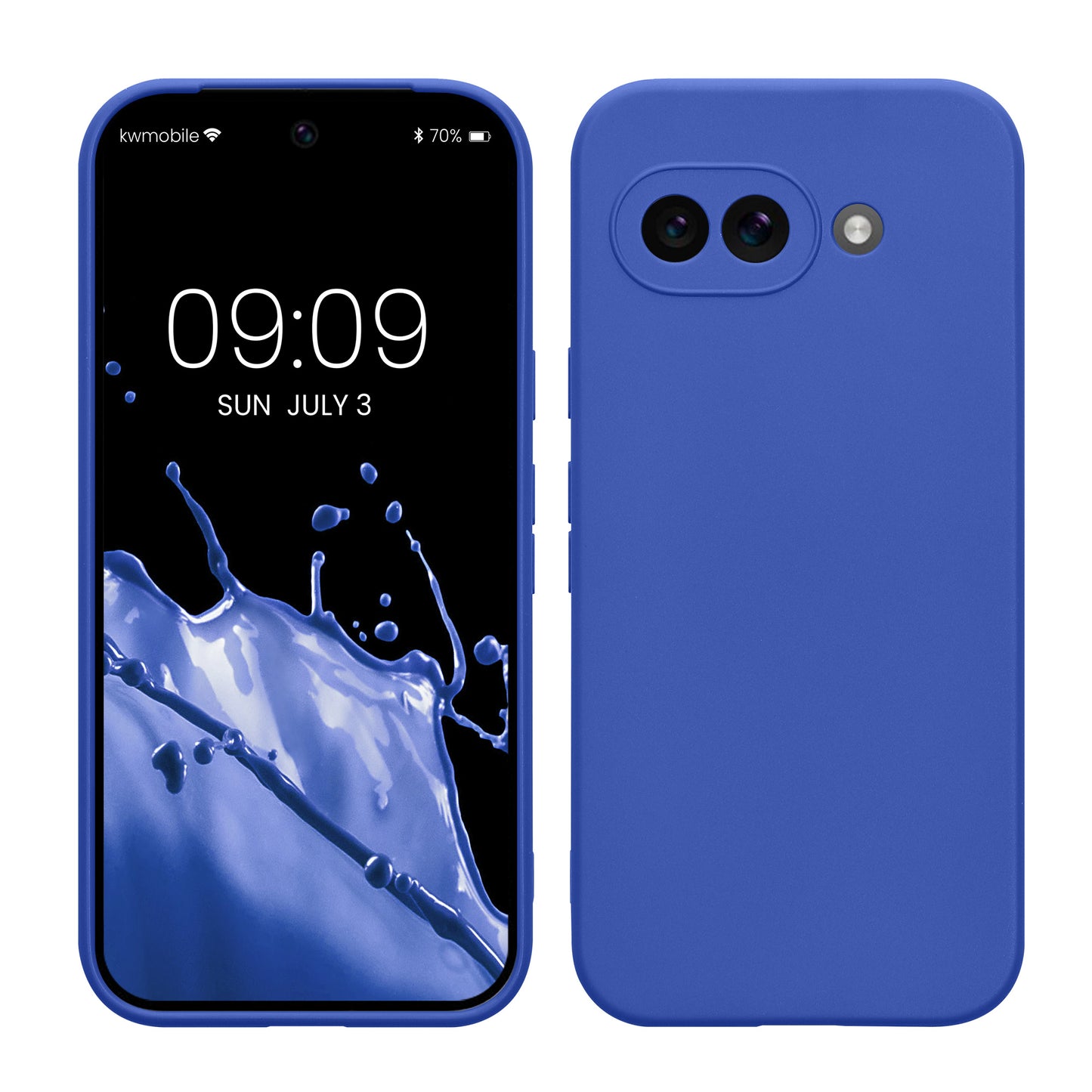 kwmobile Phone Case for Google Pixel 9a - Soft Phone Silicone Case Protective Cover
