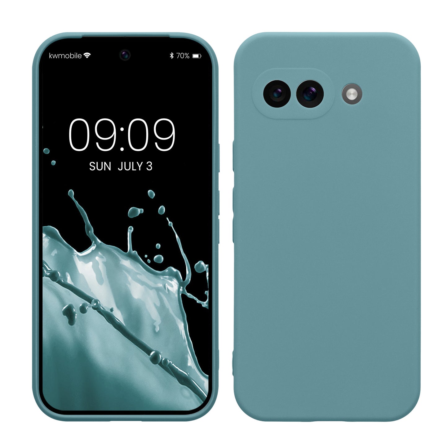 kwmobile Phone Case for Google Pixel 9a - Soft Phone Silicone Case Protective Cover
