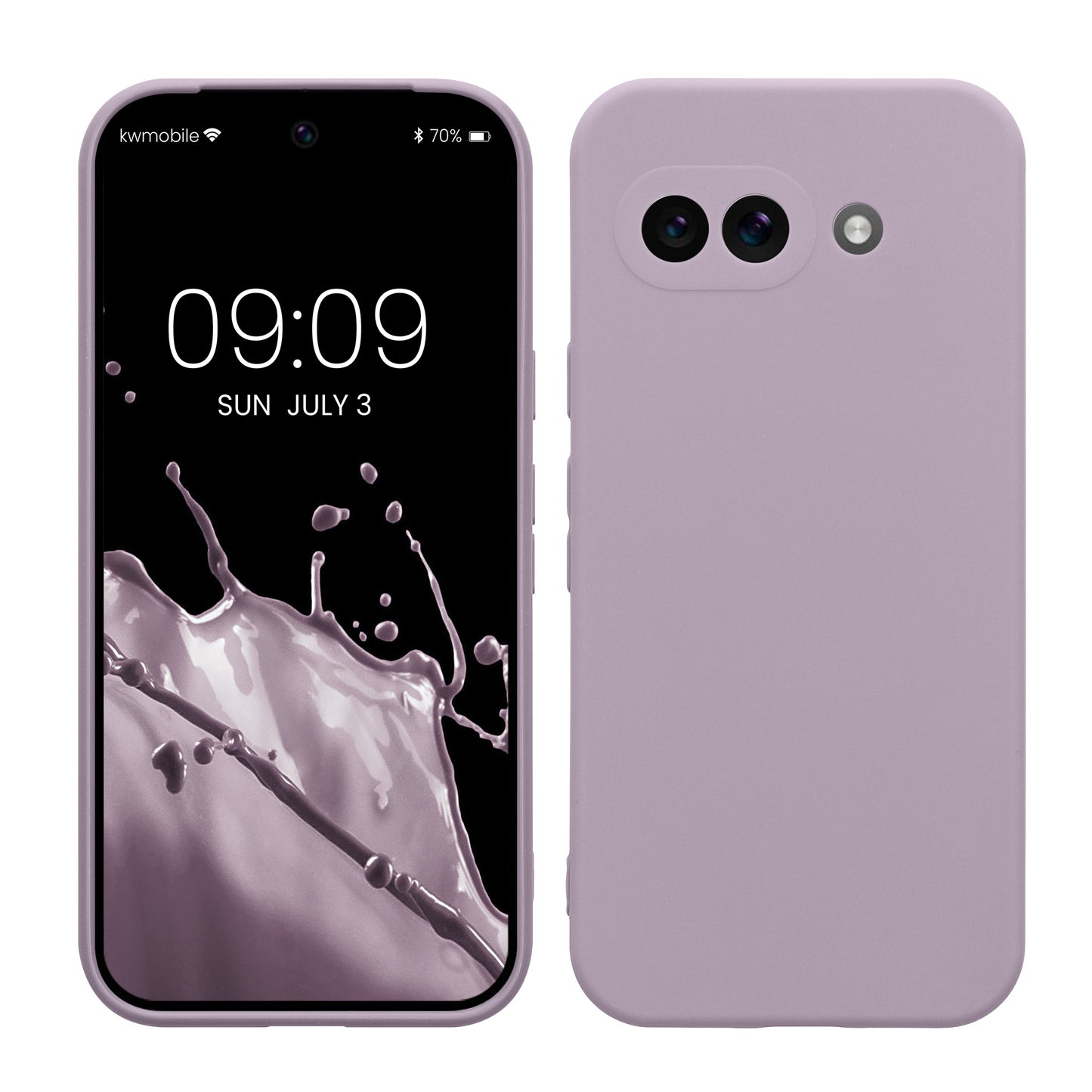 kwmobile Phone Case for Google Pixel 9a - Soft Phone Silicone Case Protective Cover