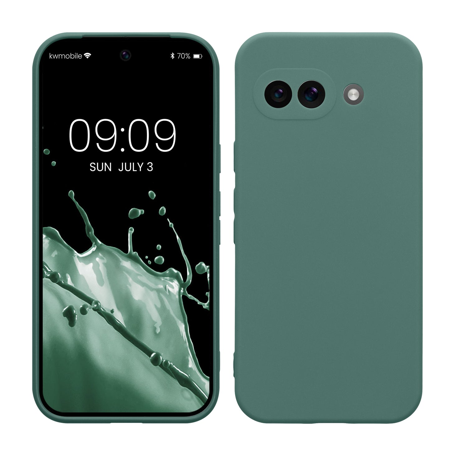 kwmobile Phone Case for Google Pixel 9a - Soft Phone Silicone Case Protective Cover