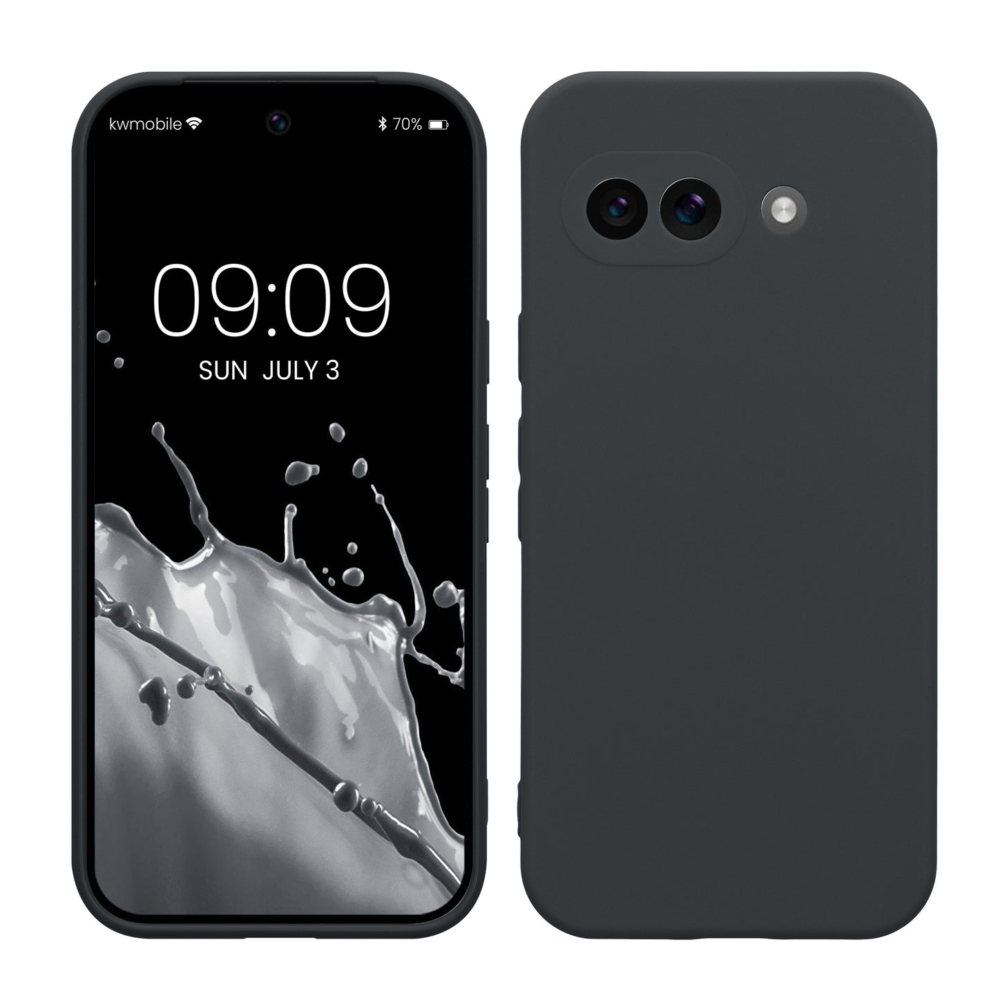 kwmobile Phone Case for Google Pixel 9a - Soft Phone Silicone Case Protective Cover