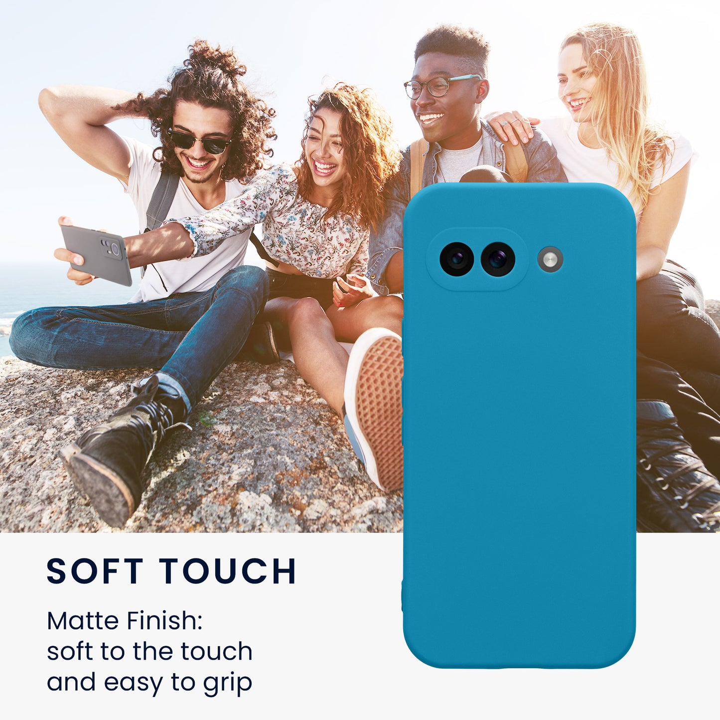 kwmobile Phone Case for Google Pixel 9a - Soft Phone Silicone Case Protective Cover
