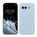 kwmobile Handyhülle für Google Pixel 9a Hülle - weiches Handy Silikon Case - Schutzhülle Cover - Hellblau matt Hellblau matt  