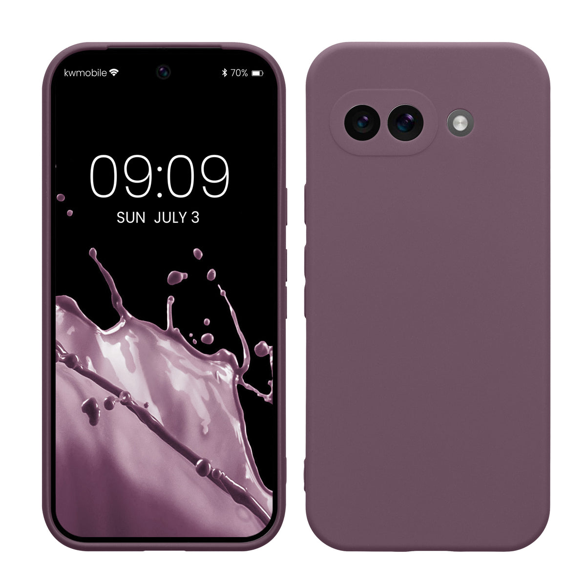 kwmobile Phone Case for Google Pixel 9a - Soft Phone Silicone Case Protective Cover