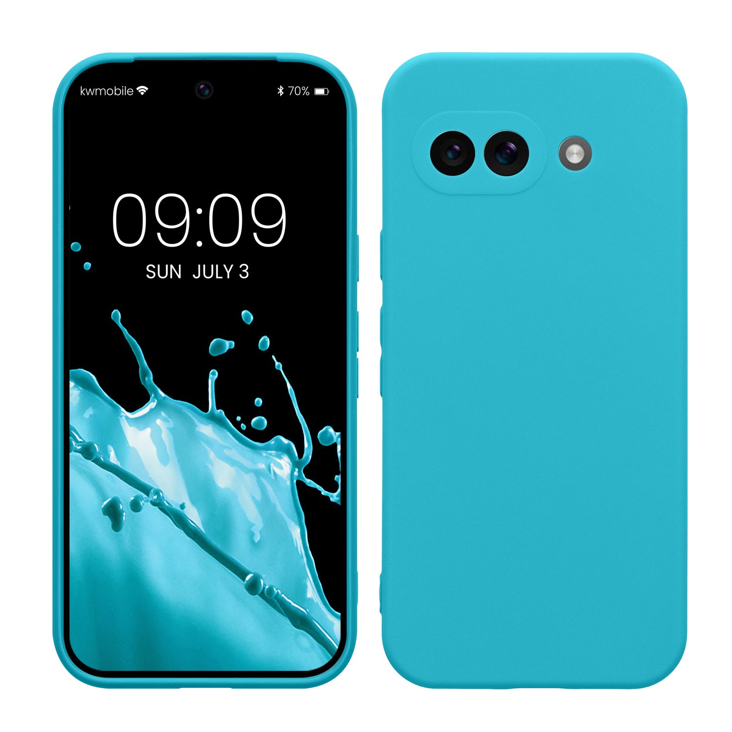 kwmobile Phone Case for Google Pixel 9a - Soft Phone Silicone Case Protective Cover