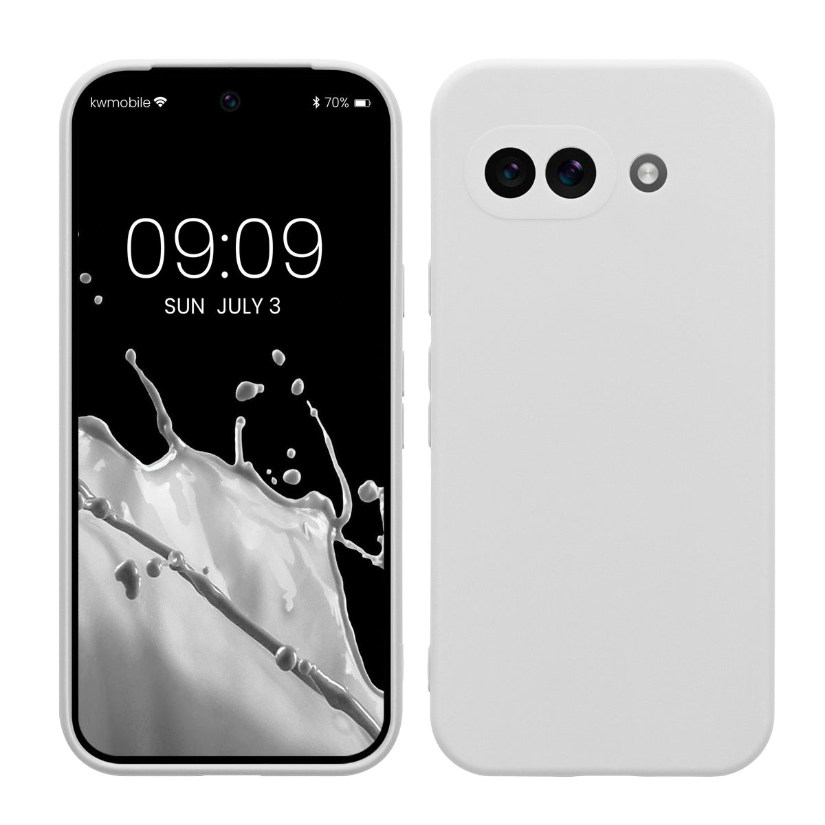 kwmobile Phone Case for Google Pixel 9a - Soft Phone Silicone Case Protective Cover