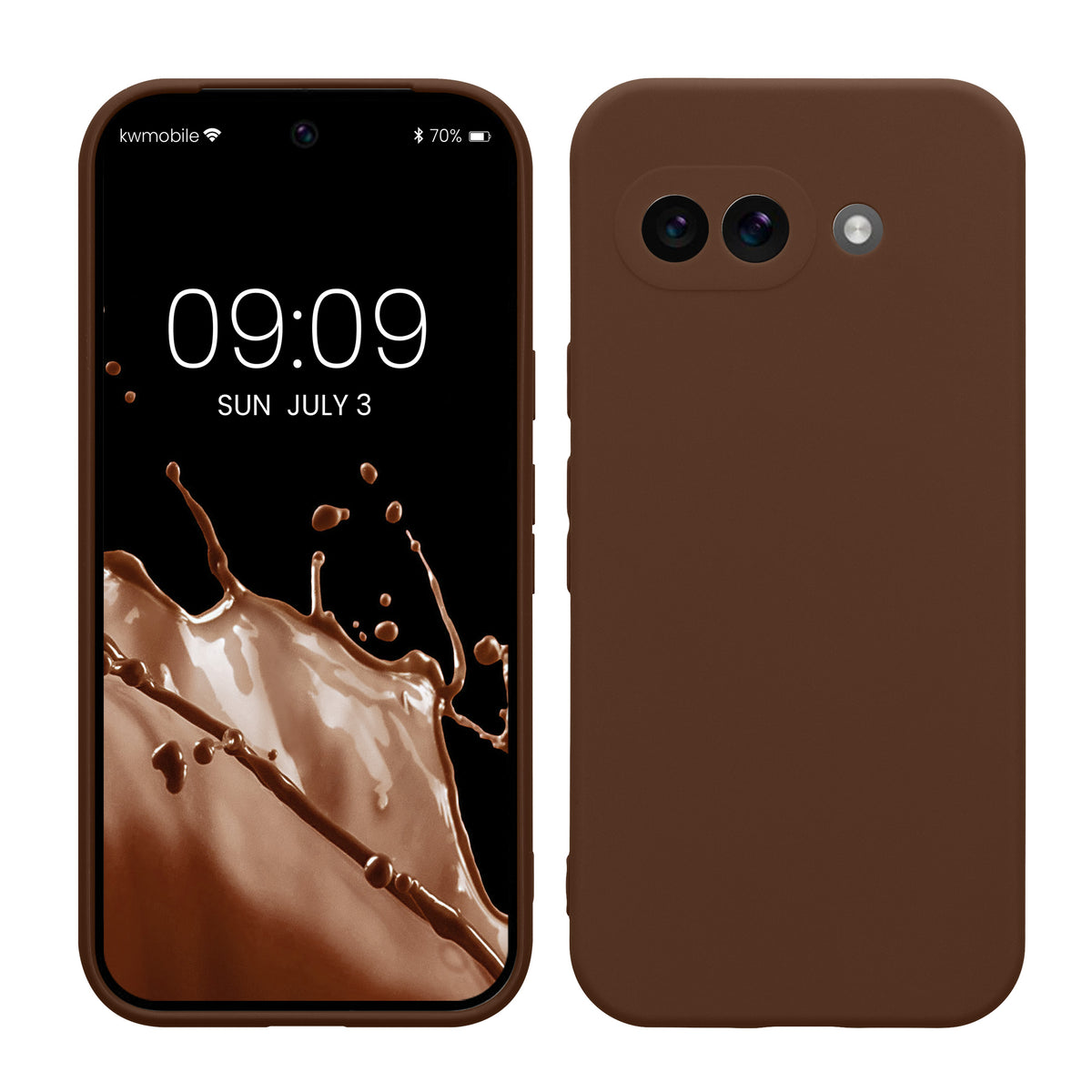 kwmobile Phone Case for Google Pixel 9a - Soft Phone Silicone Case Protective Cover