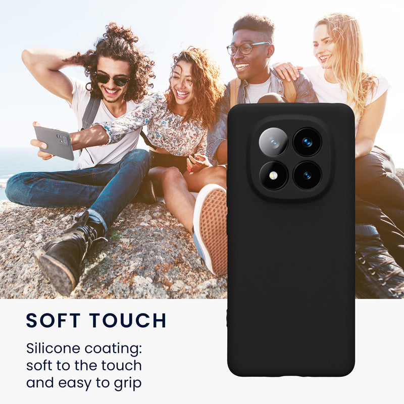 kwmobile Phone Case Compatible with Xiaomi Redmi Note 14 Pro+ 5G / Redmi Note 14 Pro Plus 5G Case - Soft Silicone Phone Cover