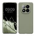 kwmobile Handyhülle für Xiaomi Redmi Note 14 Pro+ 5G / Redmi Note 14 Pro Plus 5G Hülle - weiches Handy Silikon Case - Schutzhülle Cover - Graugrün Graugrün  