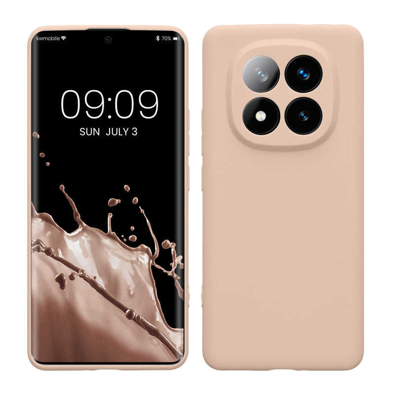 kwmobile Handyhülle für Xiaomi Redmi Note 14 Pro+ 5G / Redmi Note 14 Pro Plus 5G Hülle - weiches Handy Silikon Case - Schutzhülle Cover - Coconut Swirl Coconut Swirl  