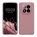 kwmobile Handyhülle für Xiaomi Redmi Note 14 Pro+ 5G / Redmi Note 14 Pro Plus 5G Hülle - weiches Handy Silikon Case - Schutzhülle Cover - Altrosa matt Altrosa matt  