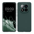 kwmobile Handyhülle für Xiaomi Redmi Note 14 Pro+ 5G / Redmi Note 14 Pro Plus 5G Hülle - weiches Handy Silikon Case - Schutzhülle Cover - Blaugrün Blaugrün  