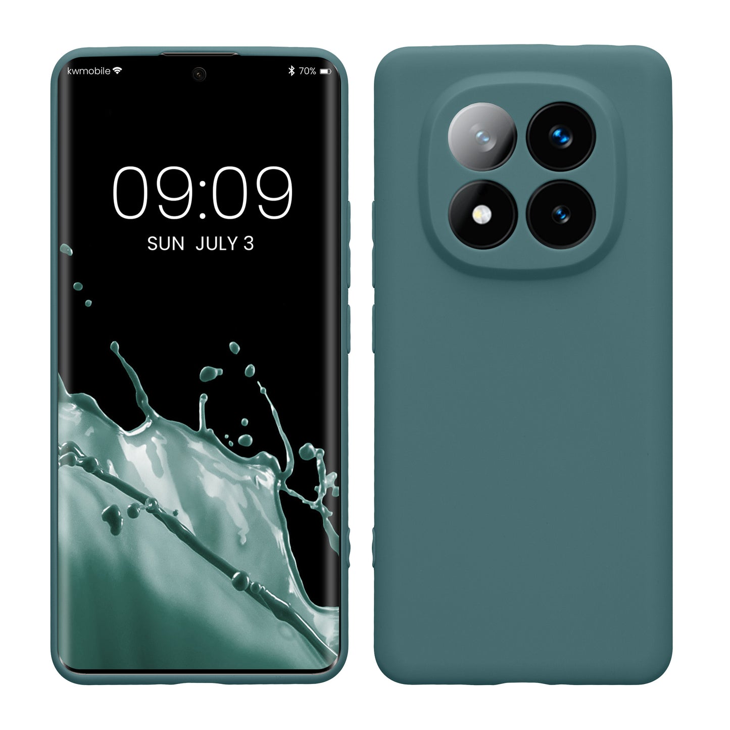 kwmobile Handyhülle für Xiaomi Redmi Note 14 Pro+ 5G / Redmi Note 14 Pro Plus 5G Hülle - weiches Handy Silikon Case - Schutzhülle Cover - Arctic Night Arctic Night  