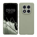 kwmobile Handyhülle für Xiaomi Redmi Note 14 Pro 5G / Poco X7 Hülle - weiches Handy Silikon Case - Schutzhülle Cover - Graugrün Graugrün  