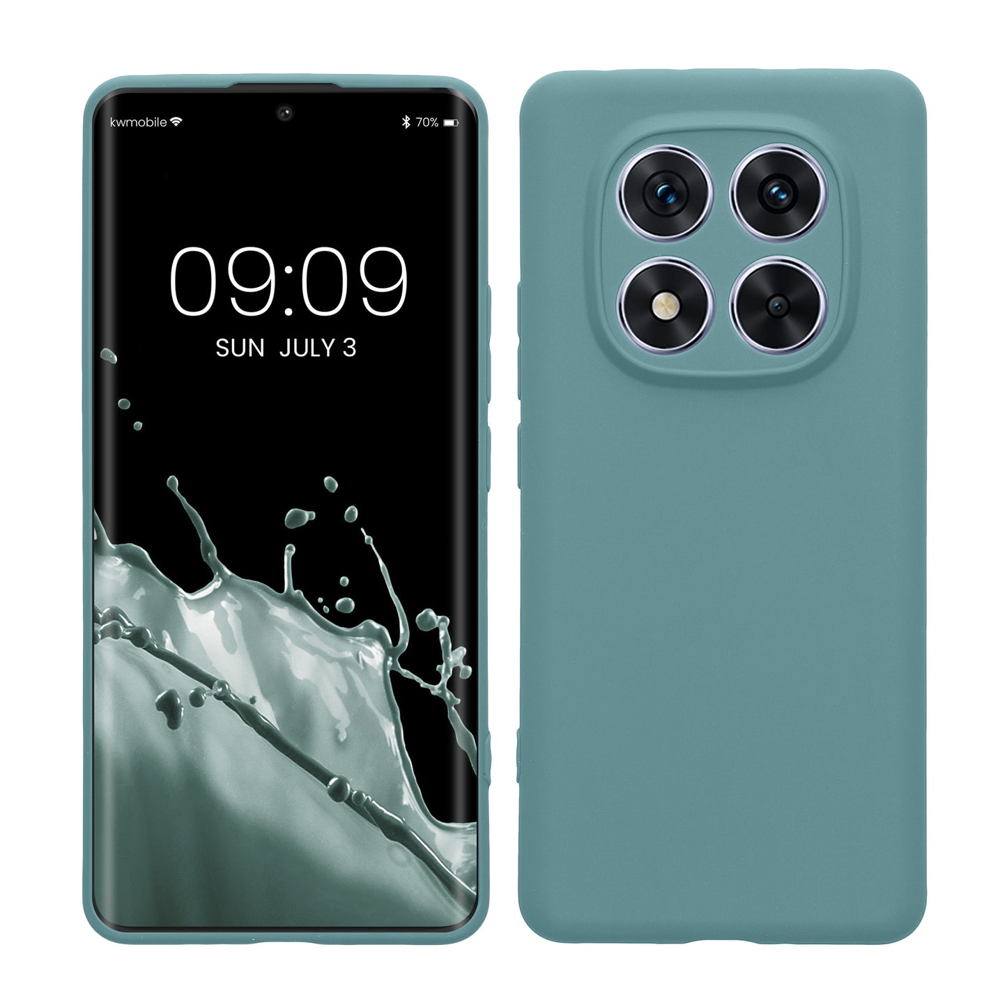 kwmobile Handyhülle für Xiaomi Redmi Note 14 Pro 5G / Poco X7 Hülle - weiches Handy Silikon Case - Schutzhülle Cover - Arctic Night Arctic Night  