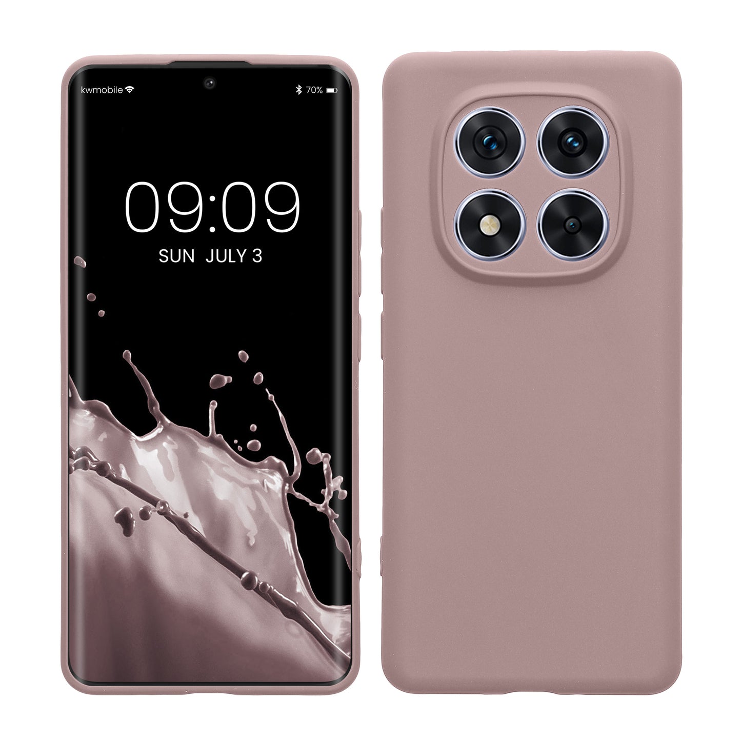 kwmobile Handyhülle für Xiaomi Redmi Note 14 Pro 5G / Poco X7 Hülle - weiches Handy Silikon Case - Schutzhülle Cover - Nude Lilac Nude Lilac  