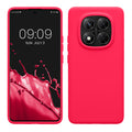 kwmobile Handyhülle für Xiaomi Redmi Note 14 Pro 5G / Redmi Note 14 Pro+ 5G / Poco X7 Hülle - Case Silikon - Kabelloses Laden - Schutzhülle Cover in Neon Pink Neon Pink  