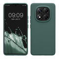 kwmobile Handyhülle für Xiaomi Redmi Note 14 Pro 5G / Redmi Note 14 Pro+ 5G / Poco X7 Hülle - Case Silikon - Kabelloses Laden - Schutzhülle Cover in Blaugrün Blaugrün  