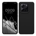 kwmobile Handyhülle für Xiaomi Redmi Note 14 5G (Nicht für 4G) Hülle - Case Silikon - Kabelloses Laden - Schutzhülle Cover in Schwarz Schwarz  