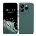 kwmobile Handyhülle für Xiaomi Redmi Note 14 5G (Nicht für 4G) Hülle - weiches Handy Silikon Case - Schutzhülle Cover - Blaugrün Blaugrün  