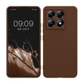 kwmobile Handyhülle für Xiaomi 14T Hülle - weiches Handy Silikon Case - Schutzhülle Cover - Chocolate Chocolate  