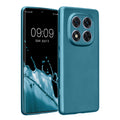 kwmobile Handyhülle für Xiaomi Redmi Note 14 Pro 5G / Poco X7 Hülle - weiche Silikon Case metallisch schimmernd - Schutzhülle Cover - Metallic Karibikblau Metallic Karibikblau  
