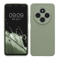 kwmobile Handyhülle für Xiaomi Redmi 14C / Poco C75 Hülle - weiches Handy Silikon Case - Schutzhülle Cover - Graugrün Graugrün  