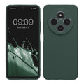 kwmobile Handyhülle für Xiaomi Redmi 14C / Poco C75 Hülle - weiches Handy Silikon Case - Schutzhülle Cover - Moosgrün Moosgrün  