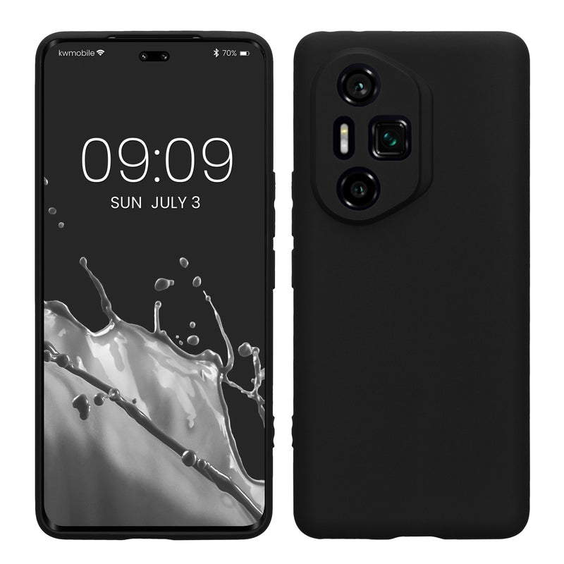 kwmobile Handyhülle für HONOR 300 Ultra Hülle - weiches Handy Silikon Case - Schutzhülle Cover - Schwarz matt Schwarz matt  