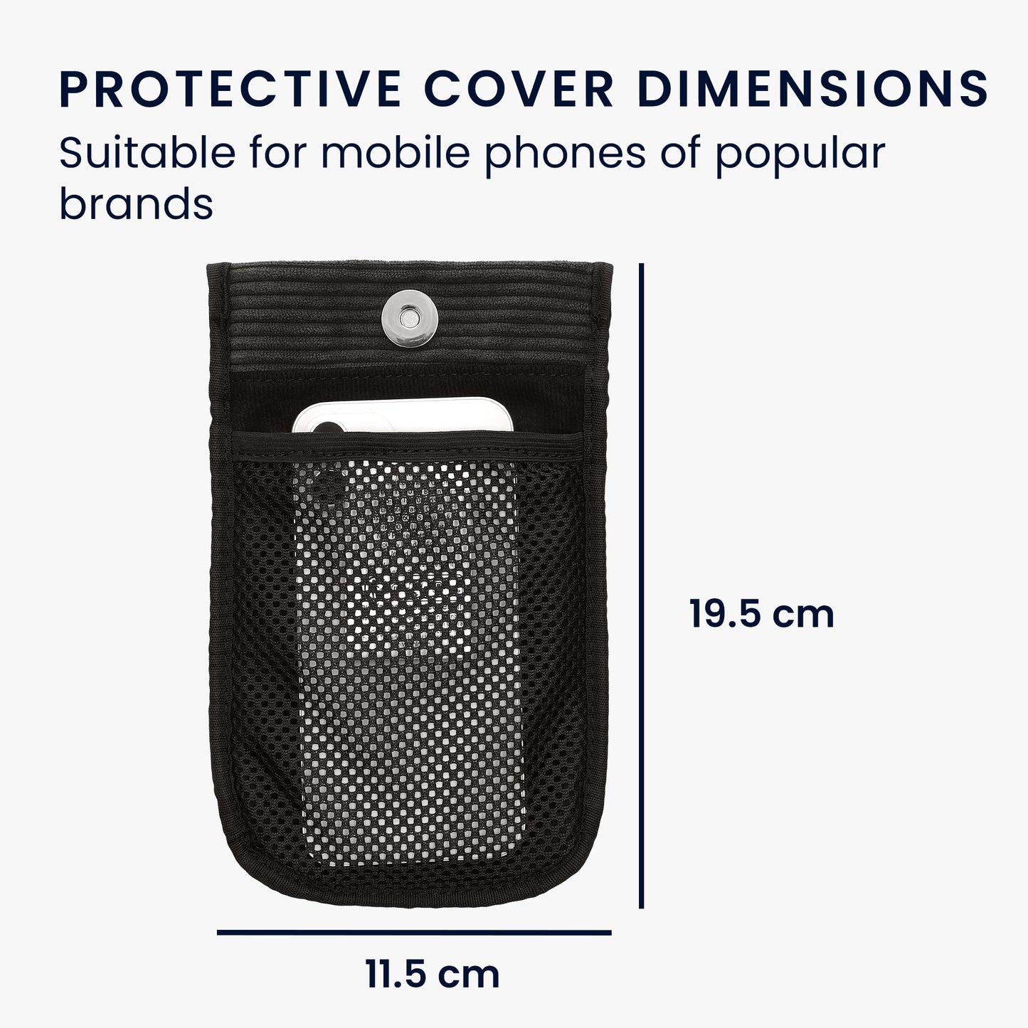 kwmobile Necklace Case for 7" Phone Cover Phone Pouch 17.8 x 8.5 cm Inner Dimensions Protective Sleeve