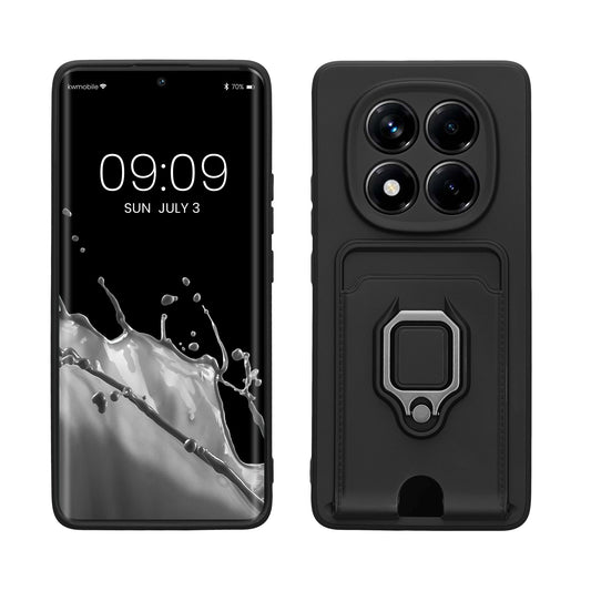 kwmobile Phone case compatible with Xiaomi Redmi Note 14 Pro 5G / Poco X7 Soft case with Camera Protection Card Slot
