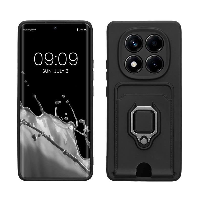 kwmobile Phone case compatible with Xiaomi Redmi Note 14 Pro 5G / Poco X7 Soft case with Camera Protection Card Slot