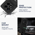 kwmobile Phone case compatible with Xiaomi Redmi Note 14 Pro 5G / Poco X7 Soft case with Camera Protection Card Slot