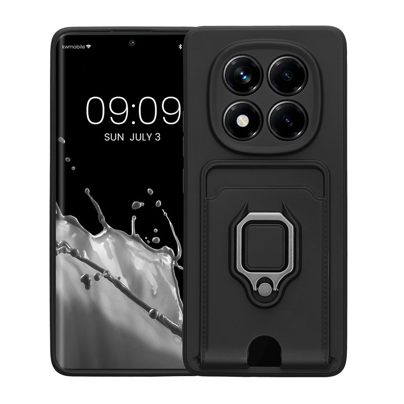 kwmobile Phone case compatible with Xiaomi Redmi Note 14 Pro 5G / Poco X7 Soft case with Camera Protection Card Slot