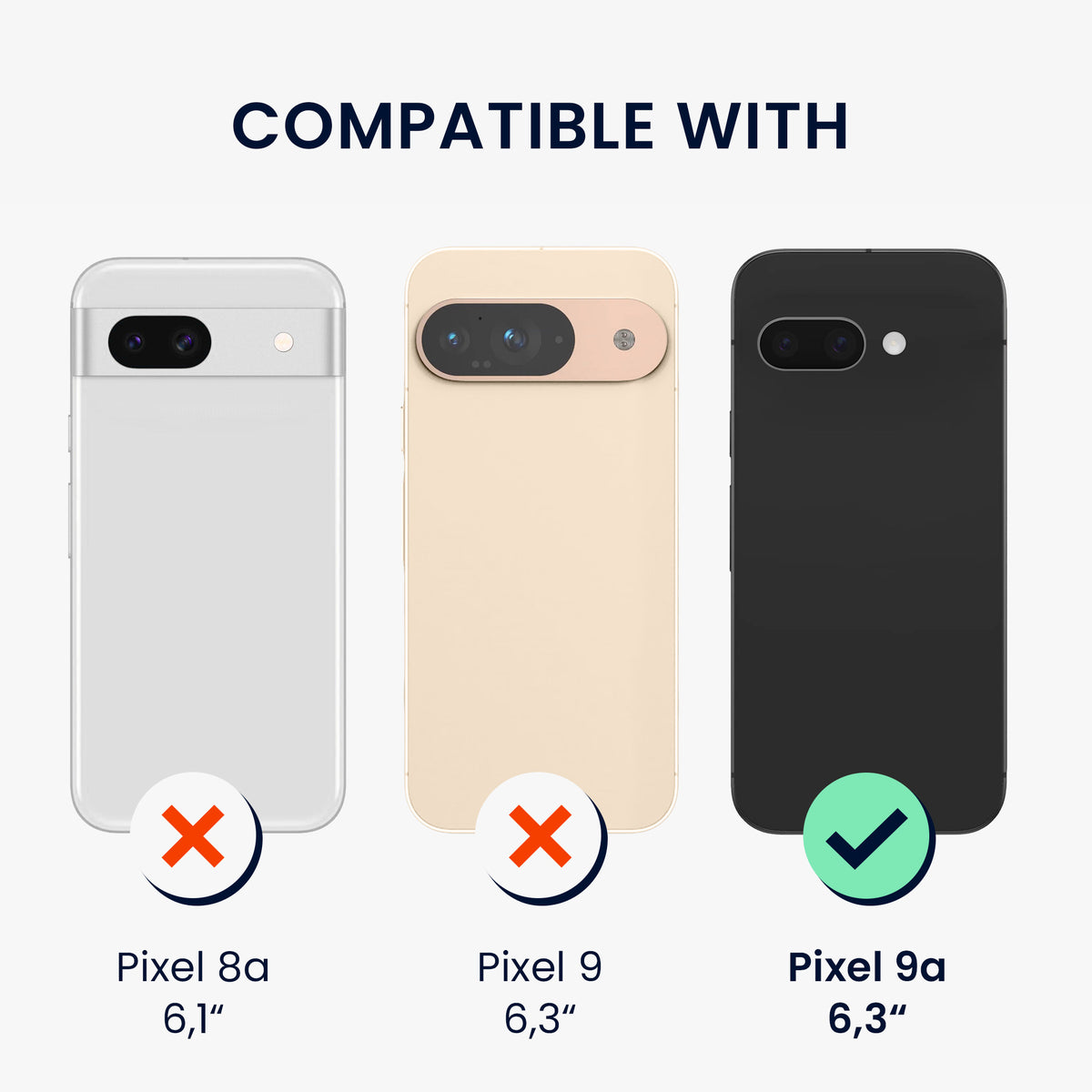 Google Pixel 9a MagSafe Phone Case Black