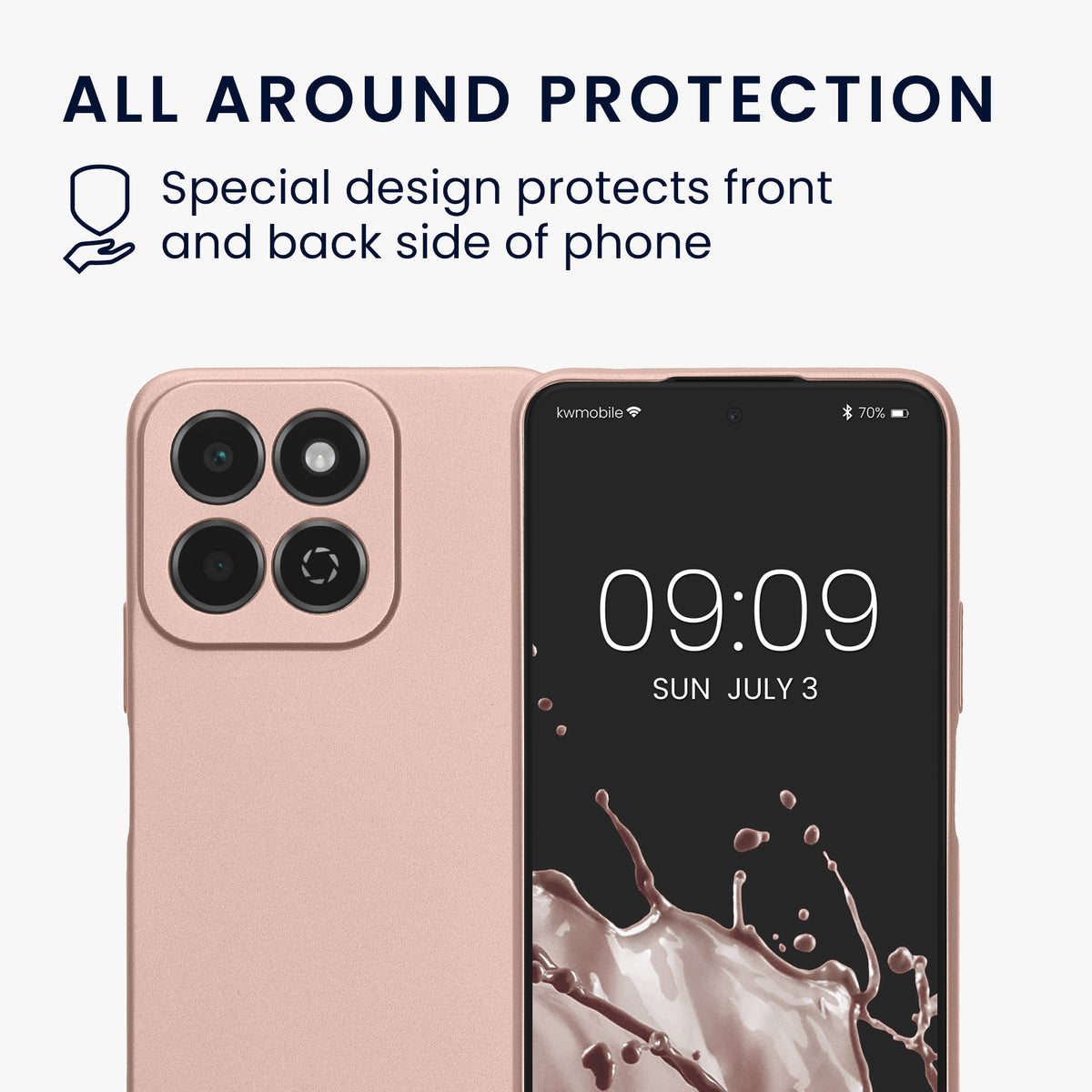 kwmobile Phone Case for HONOR 200 Smart 5G / X7C 4G - Soft Silicone Case - Protective Cover