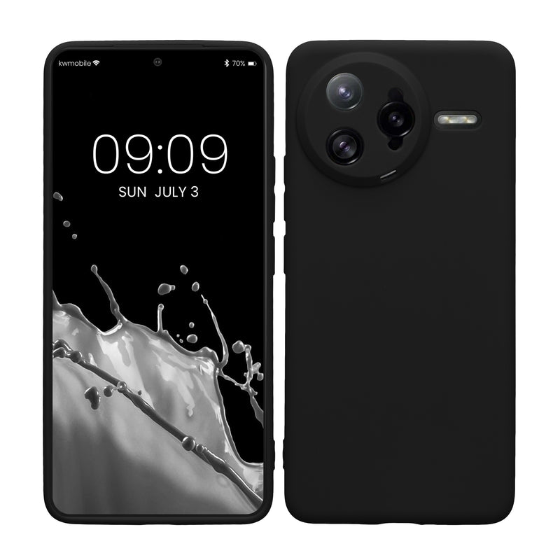 kwmobile Handyhülle für Xiaomi Poco F7 Ultra Hülle - weiches Handy Silikon Case - Schutzhülle Cover - Schwarz matt Schwarz matt  