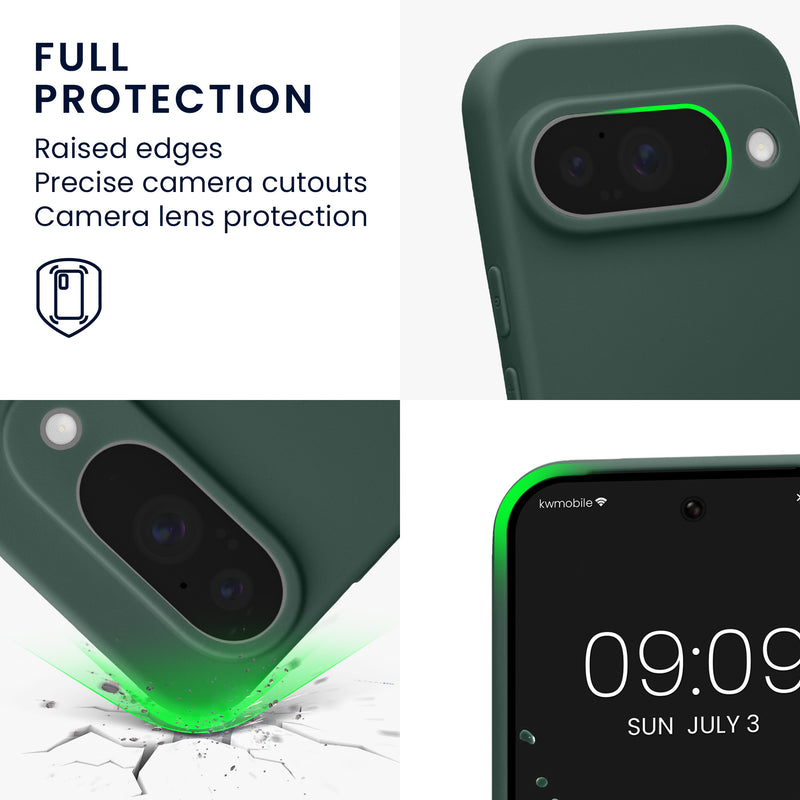 kwmobile Phone Case for Google Pixel 10 Case - Soft Phone Silicone Case - Protective Cover