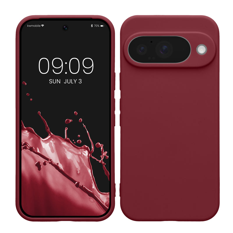 kwmobile Handyhülle für Google Pixel 10 Hülle - weiches Handy Silikon Case - Schutzhülle Cover - Bordeaux Violett Bordeaux Violett  
