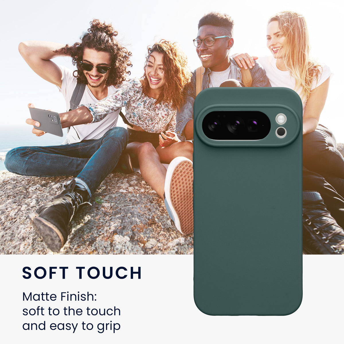 kwmobile Case for Google Pixel 10 Pro - Soft Cell Phone Silicone Case Protective Cover