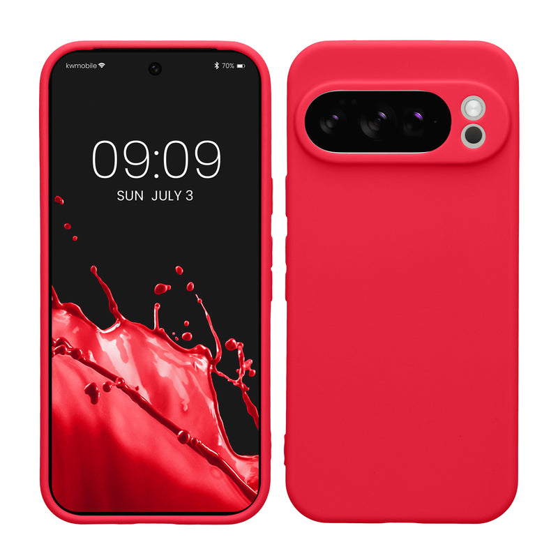 kwmobile Handyhülle für Google Pixel 10 Pro Hülle - weiches Handy Silikon Case - Schutzhülle Cover - Neon Pink Neon Pink  