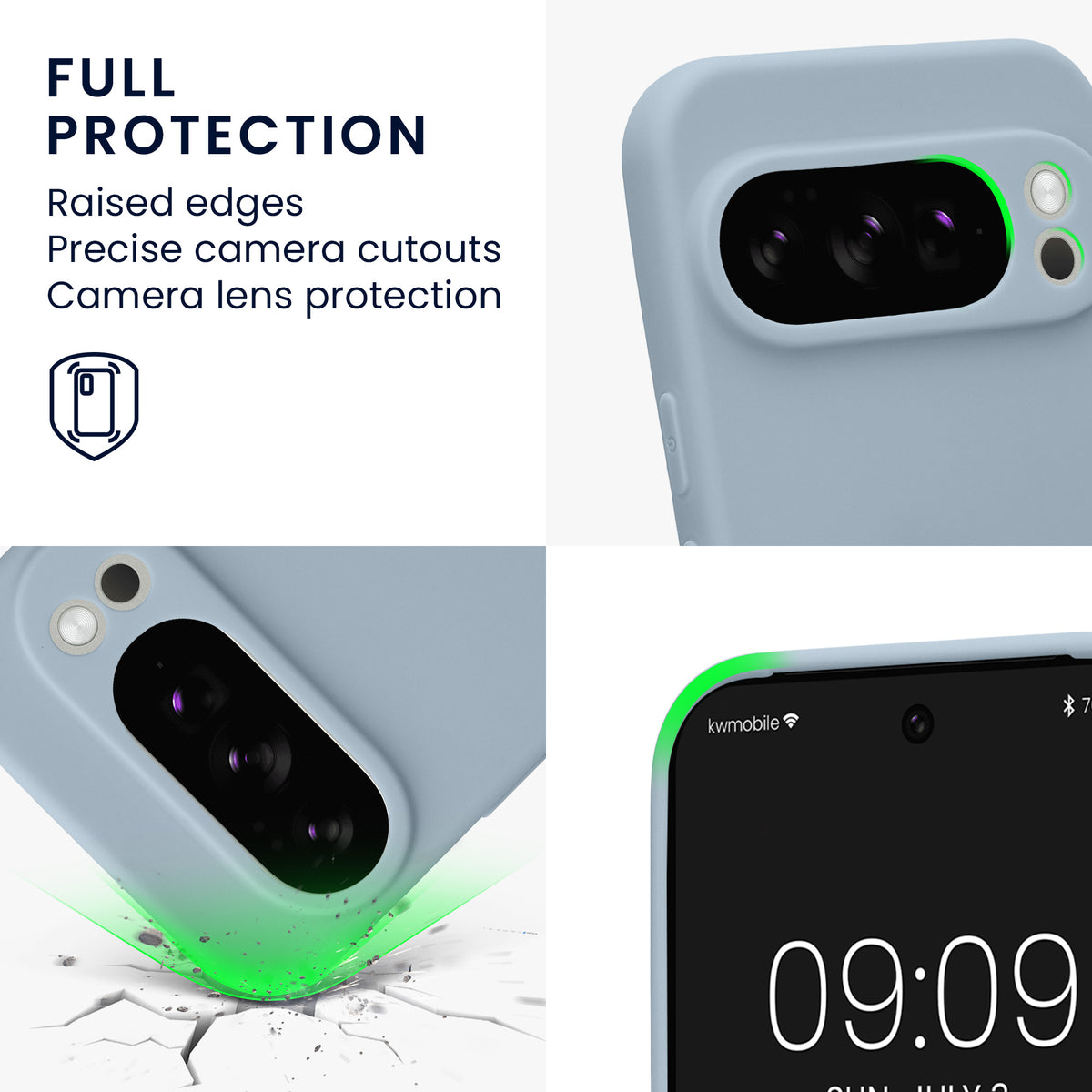 kwmobile Case for Google Pixel 10 Pro - Soft Cell Phone Silicone Case Protective Cover