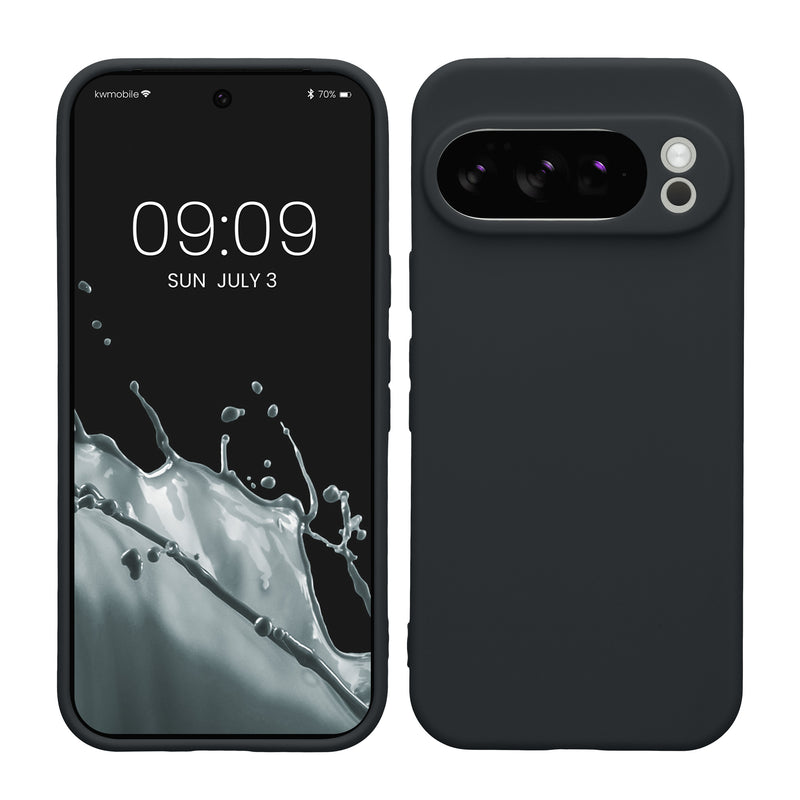 kwmobile Handyhülle für Google Pixel 10 Pro Hülle - weiches Handy Silikon Case - Schutzhülle Cover - Heidelbeerblau Heidelbeerblau  